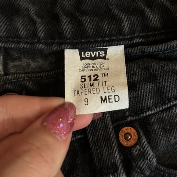 Vintage Ladies Black Levi’s 512’s Jeans - Picture 3 of 6